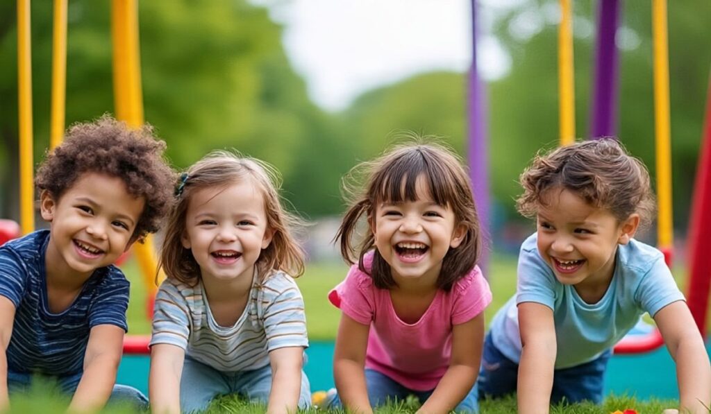 Best Caption for Kids Playing Together