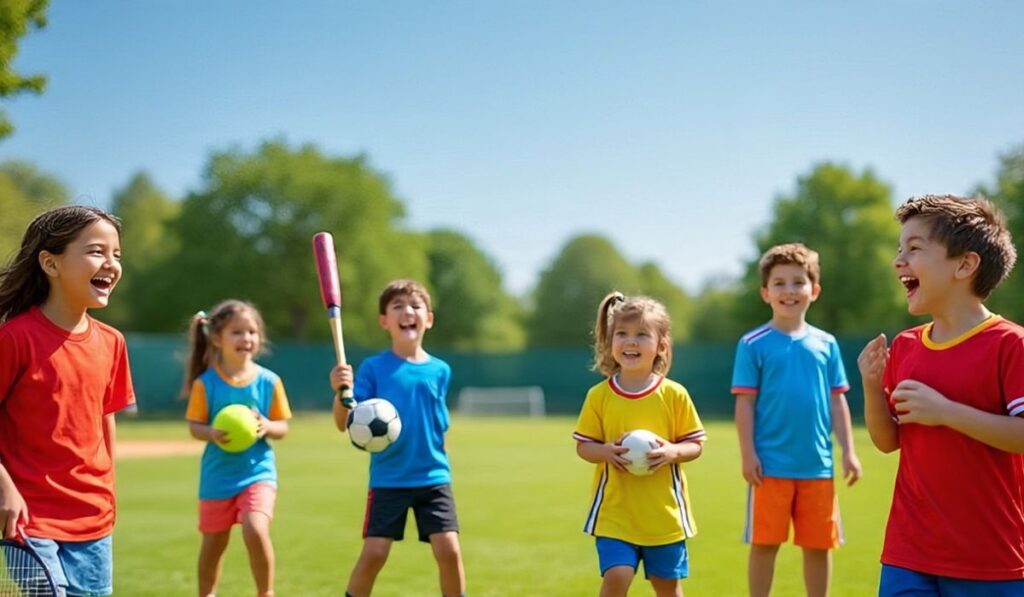 Inspiring Caption for Kids Playing Sports