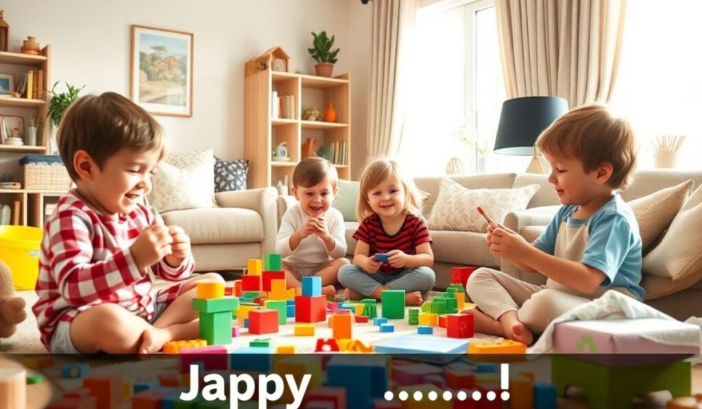 Joyful Caption for Kids Playing at Home (1)