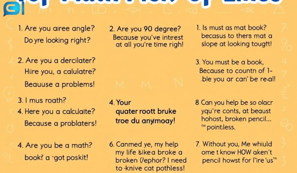 Top Math Pick Up Lines