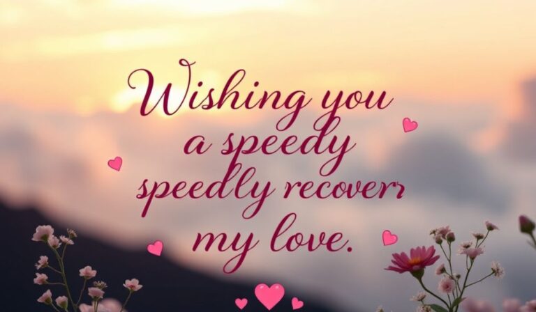 40 Simple Speedy Recovery Prayer Message to My Love
