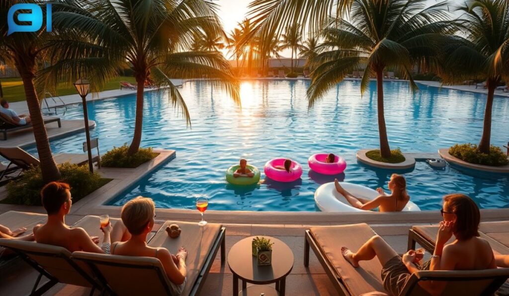 Chill Pool Captions for Instagram That Radiate Good Energy